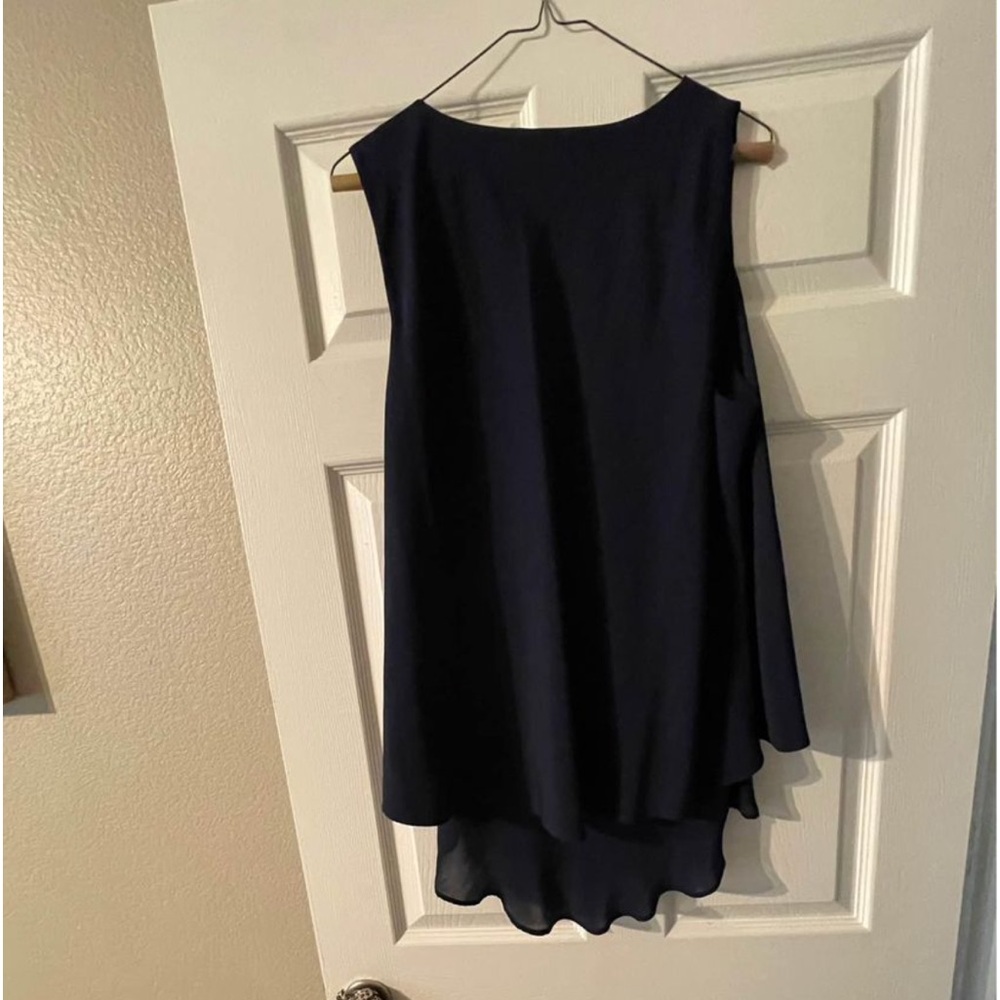 Ralph Lauren navy blue ladies blouse